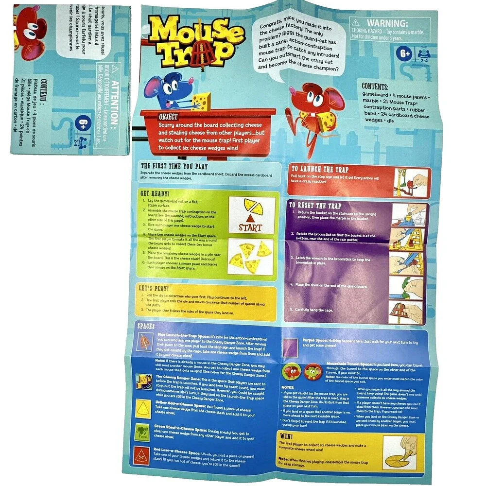 Mousetrap Mouse Trap Board Game Kids Family Complete Christmas Birthday Goldberg - Picture 8 of 12